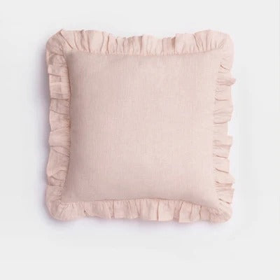 Elegant Linen Cushion Cover - with Ruffles for Ultimate Comfort Kalsten