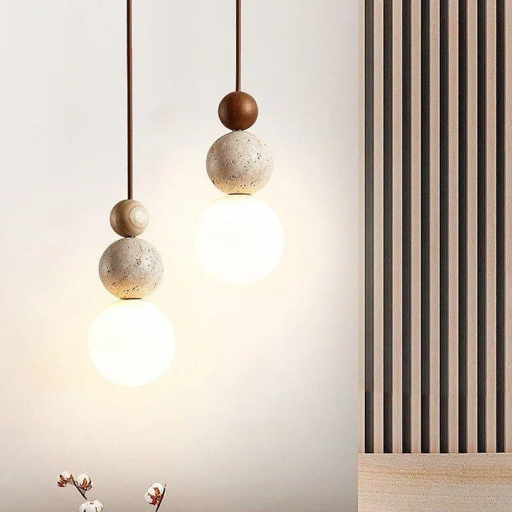 Pendant light Travertine – High-quality, warm living room lighting in a natural style | Kalsten