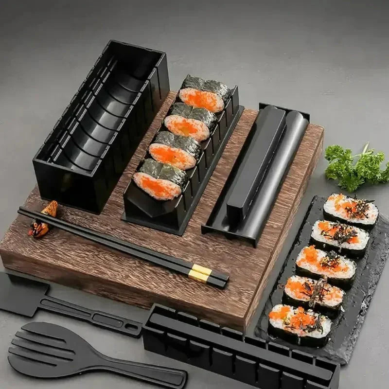 Skanto | Sushi Rolls and Cutting Set – Practical Sushi Kit with Molds and Accessories