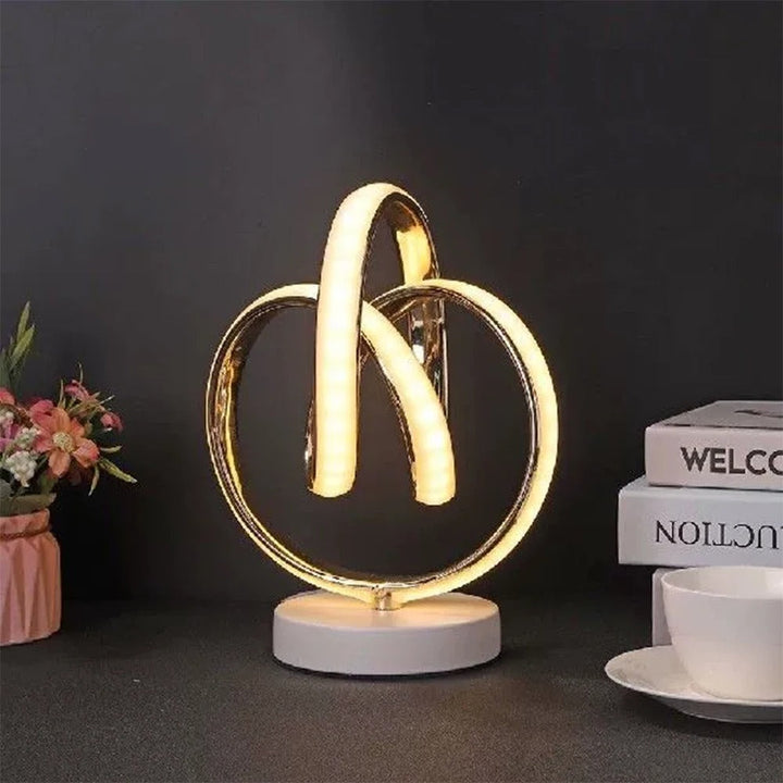 Luminare - Modern LED Table Lamp with Curved Design and USB Connection Kalsten