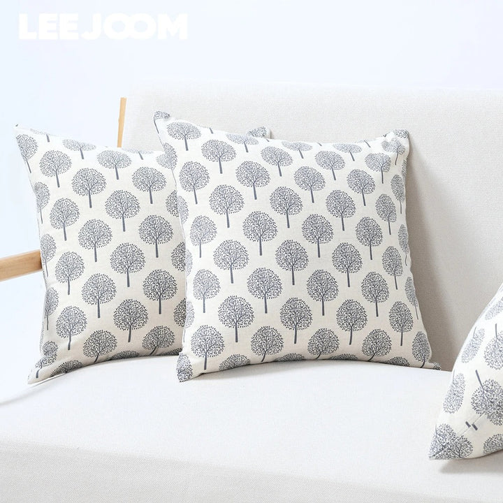 Luxe Seraphine Cushion Cover - Linen Cushion Cover with Refined Textile Print Kalsten