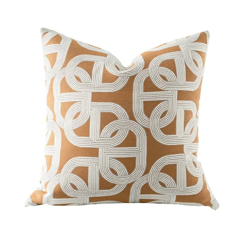 VelvetGlow Cushion Cover - Double-sided Geometric Cushion Cover of Luxury Jacquard Kalsten