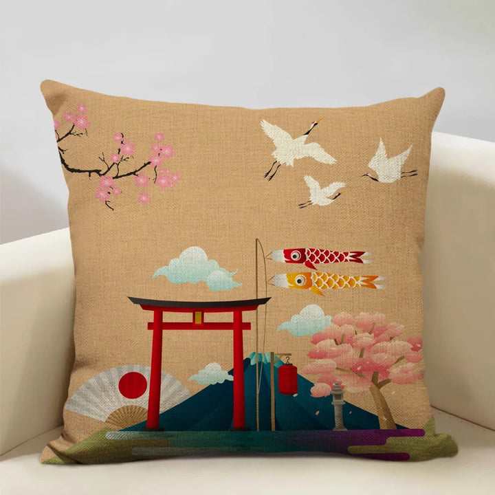 BeauRêve Cushion Cover with Mount Fuji - Japanese Style for Any Space Kalsten