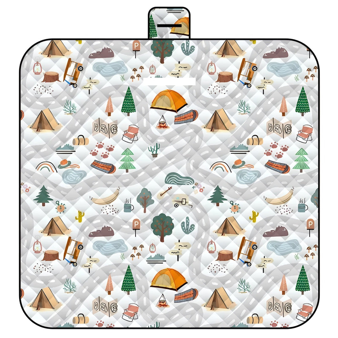Kalsten | Foldable Baby Playmat Wanderlino | Padded & Water-Resistant | For Outdoor & Home | Incl. Carry Bag