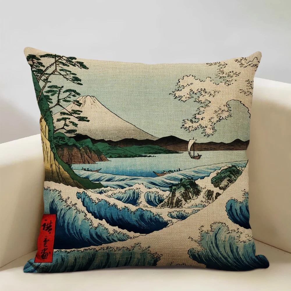 BeauRêve Cushion Cover with Mount Fuji - Japanese Style for Any Space Kalsten