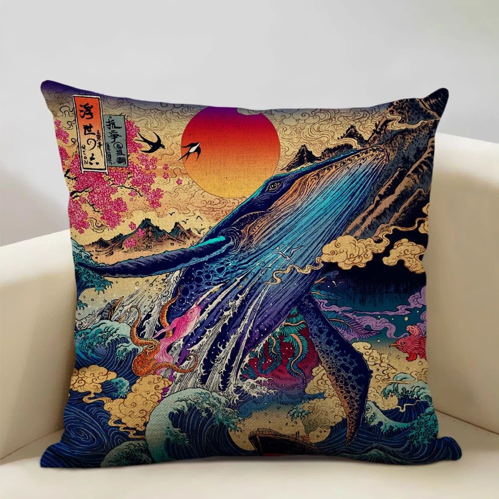 BeauRêve Cushion Cover with Mount Fuji - Japanese Style for Any Space Kalsten