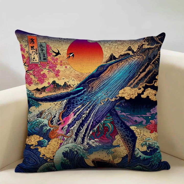 BeauRêve Cushion Cover with Mount Fuji - Japanese Style for Any Space Kalsten