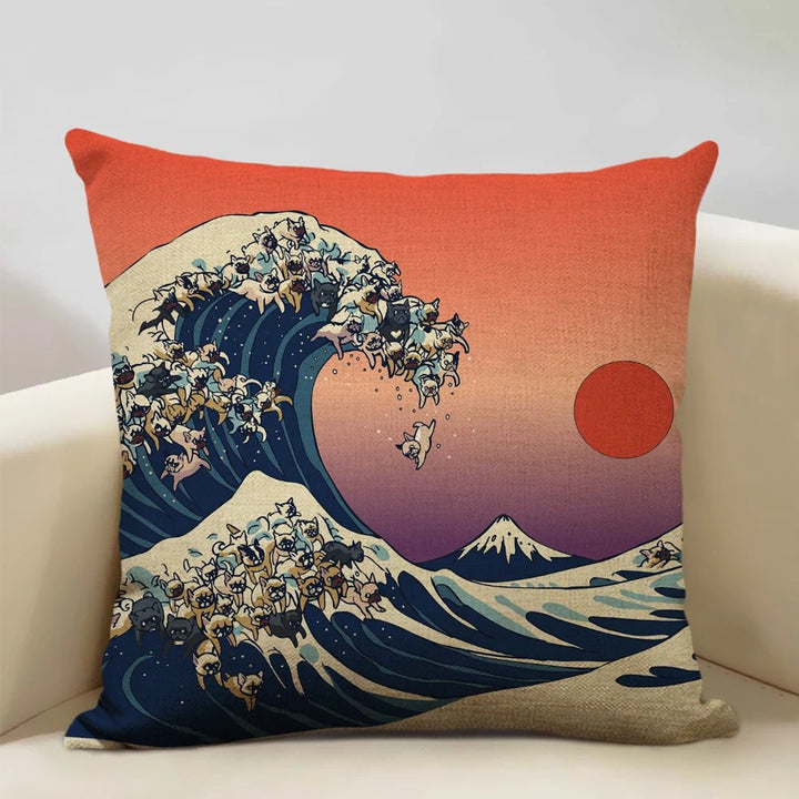 BeauRêve Cushion Cover with Mount Fuji - Japanese Style for Any Space Kalsten