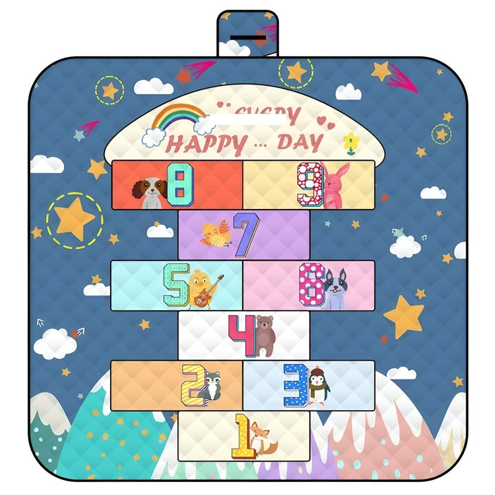 Kalsten | Foldable Baby Playmat Wanderlino | Padded & Water-Resistant | For Outdoor & Home | Incl. Carry Bag