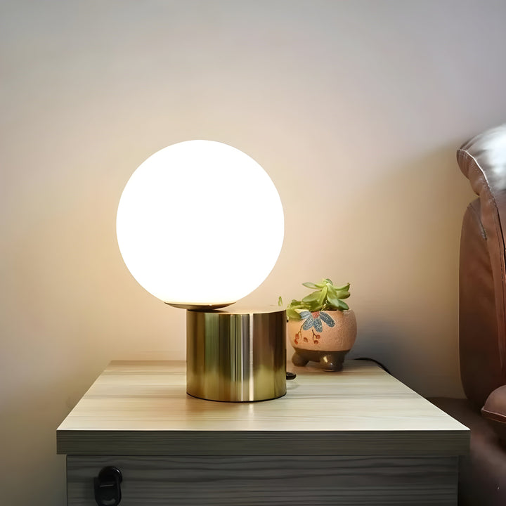 GlowSphere Light – Modern Glass Ball Table Lamp | Kalsten