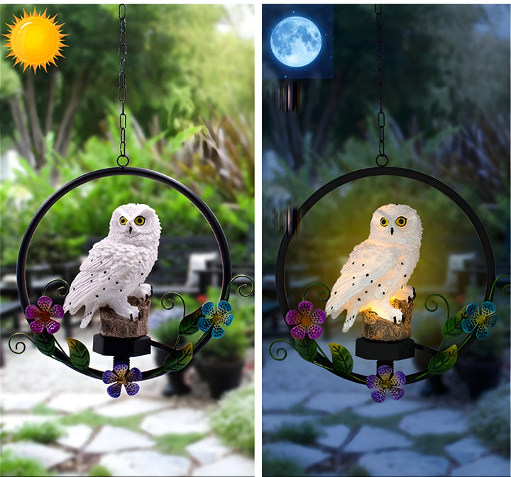 LumiOwl Light - Solar-powered Hanging Owl Light | Kalsten