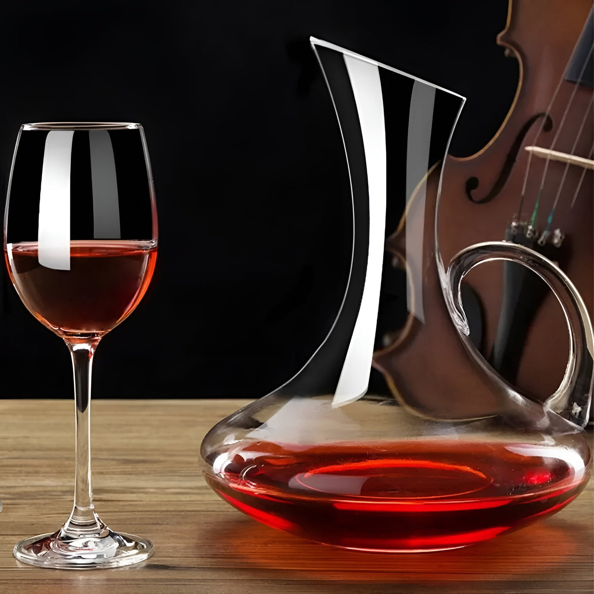 Crystal Wine Decanter – Handcrafted Elegant | 1500 ml Ideal for Bars, Homes & Offices | Karnz