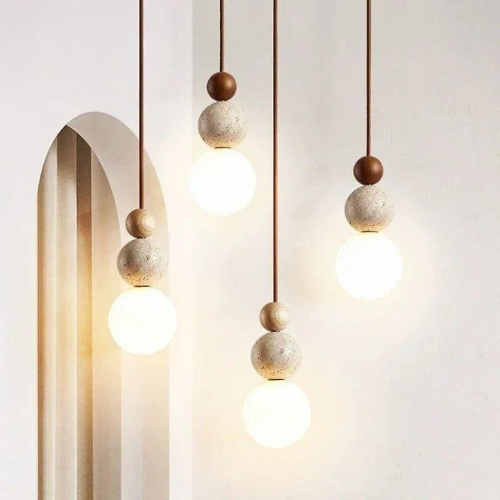 Pendant light Travertine – High-quality, warm living room lighting in a natural style | Kalsten