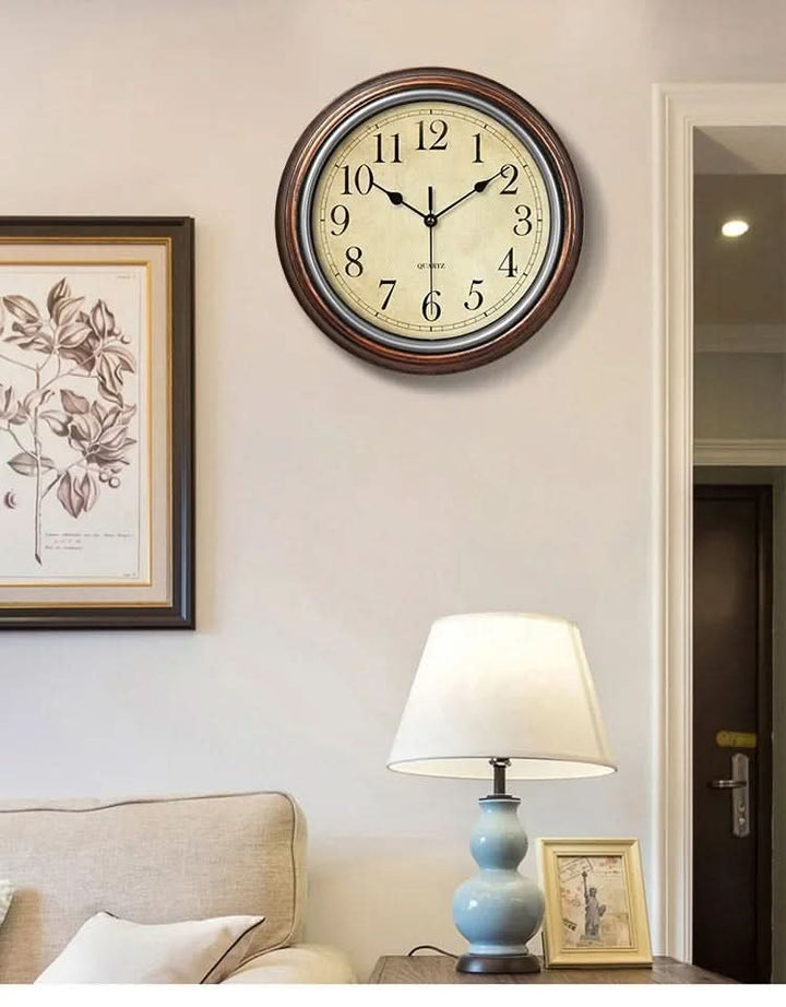 Kalsten | Classic Silent Wall Clock for Home or Office
