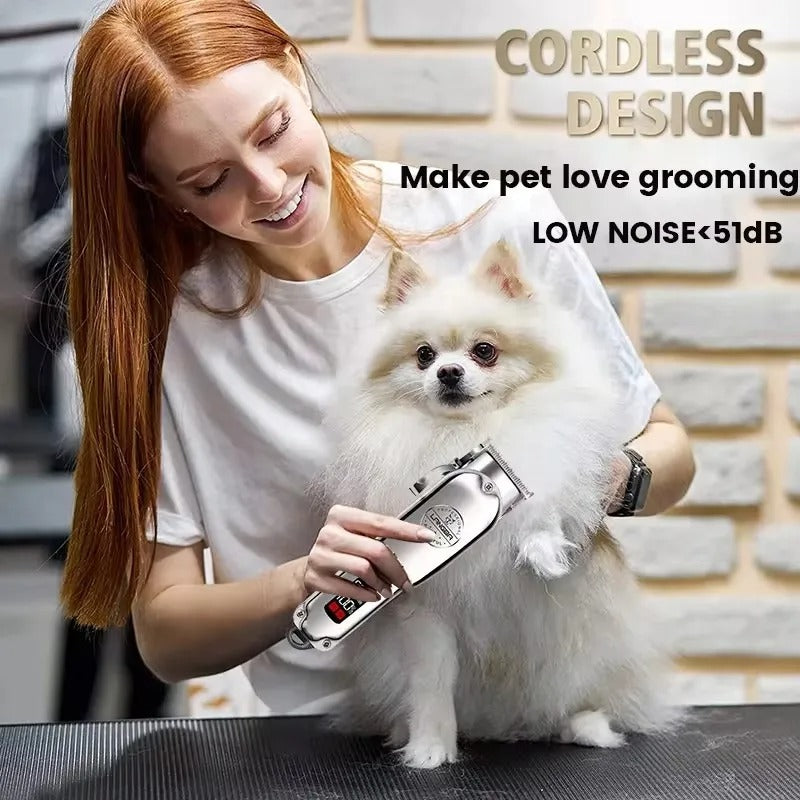 Skanto Professional All-Metal Rechargeable Pet Grooming Clipper Skanto