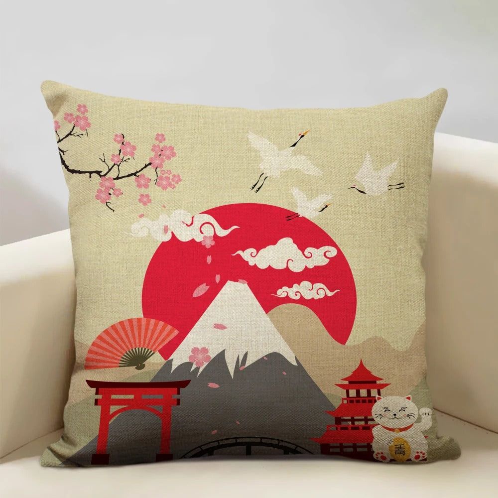 BeauRêve Cushion Cover with Mount Fuji - Japanese Style for Any Space Kalsten