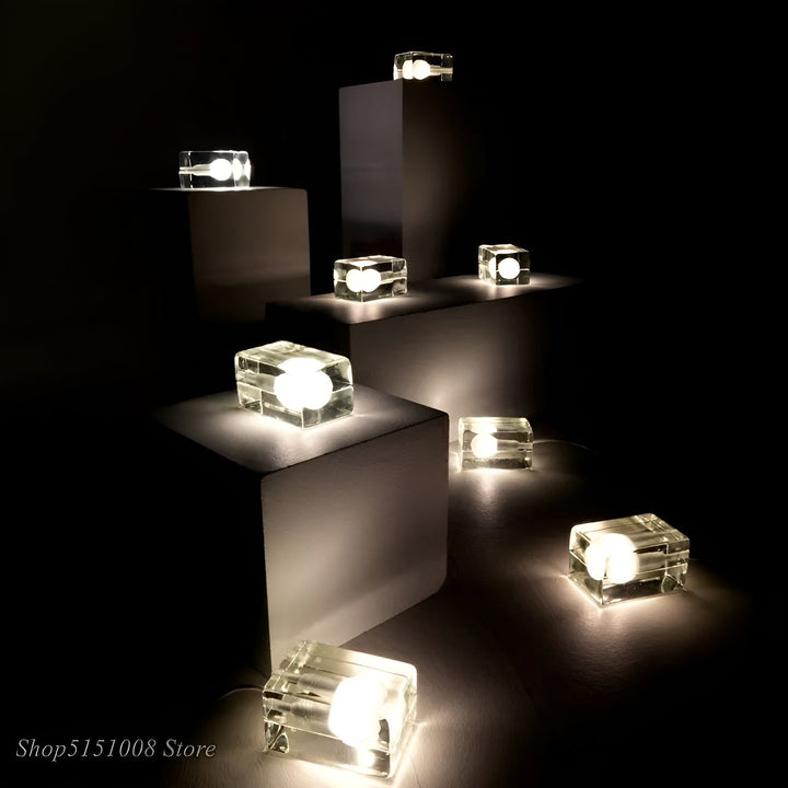 IceLuxe Light – Minimalistic Ice Cube LED Glass Lamp | Kalsten