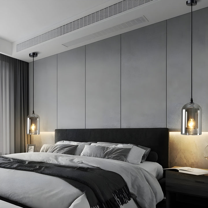 SkyGleam Light - Modern Double Glass Pendant Light | Kalsten
