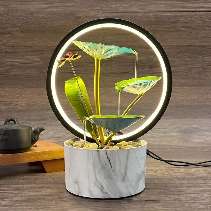 GlowCascade - soothing waterfall table lamp Kalsten
