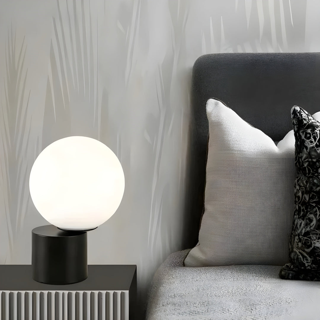 GlowSphere Light – Modern Glass Ball Table Lamp | Kalsten