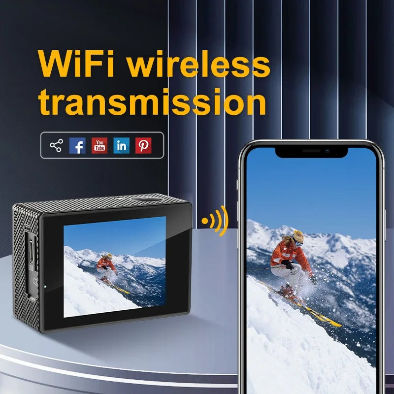 Waterproof Action Camera with WiFi