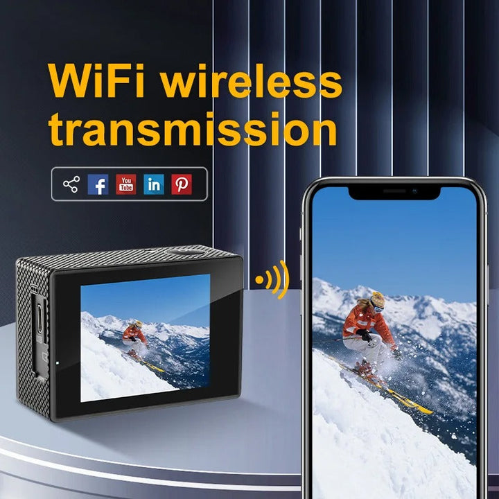 Waterproof Action Camera with WiFi