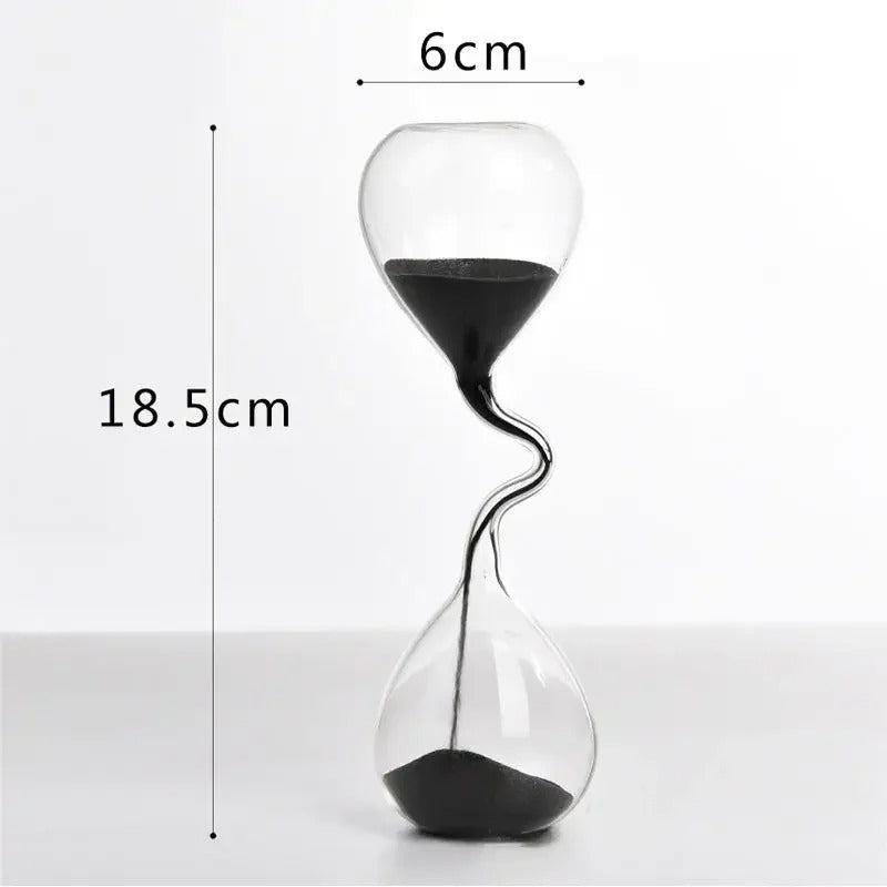 Kalsten | Curvy Black Hourglass | Glass