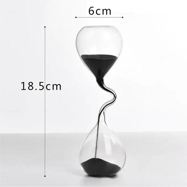 Kalsten | Curvy Black Hourglass | Glass