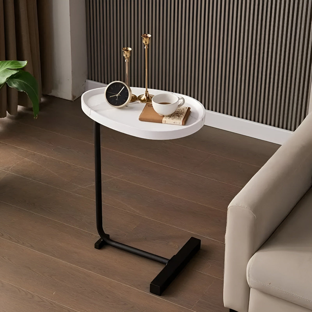 Small Rolling Coffee Table – Stylish & Versatile | Compact for Home, Hotel or Guest Room | Skanto