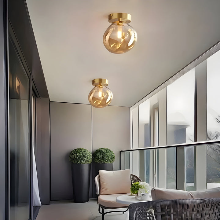 LustroCeil Light - Minimalist Glass Ceiling Light | Kalsten