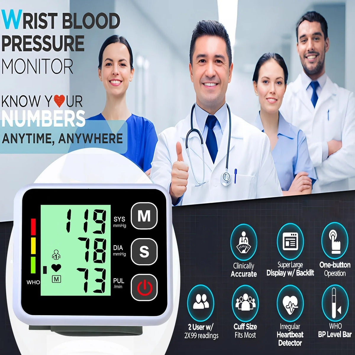 Skanto | Compact Blood Pressure Monitor – Practical, Accurate Readings for Daily Use