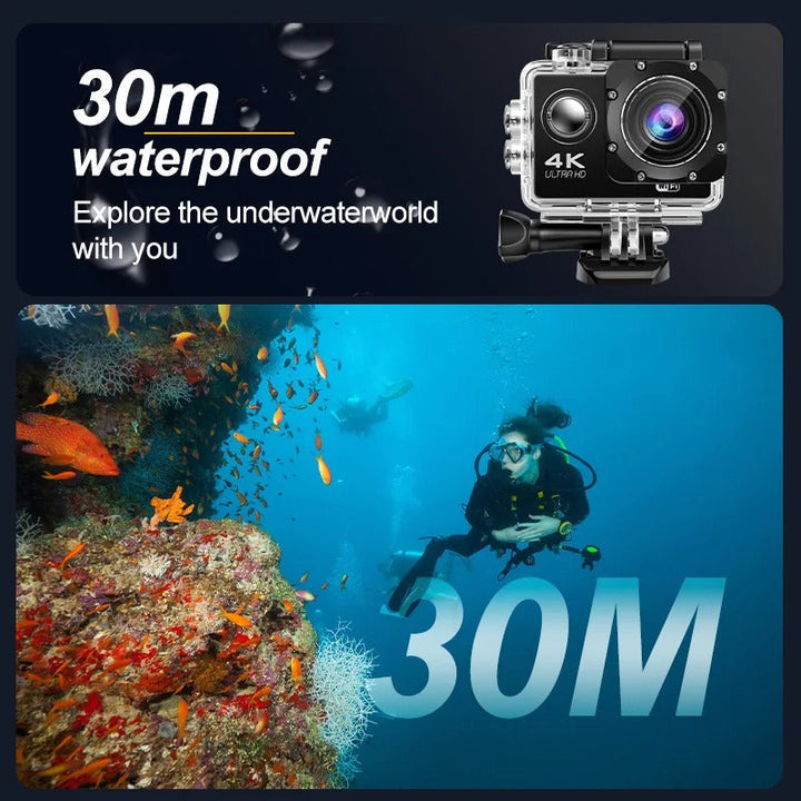 Waterproof Action Camera with WiFi