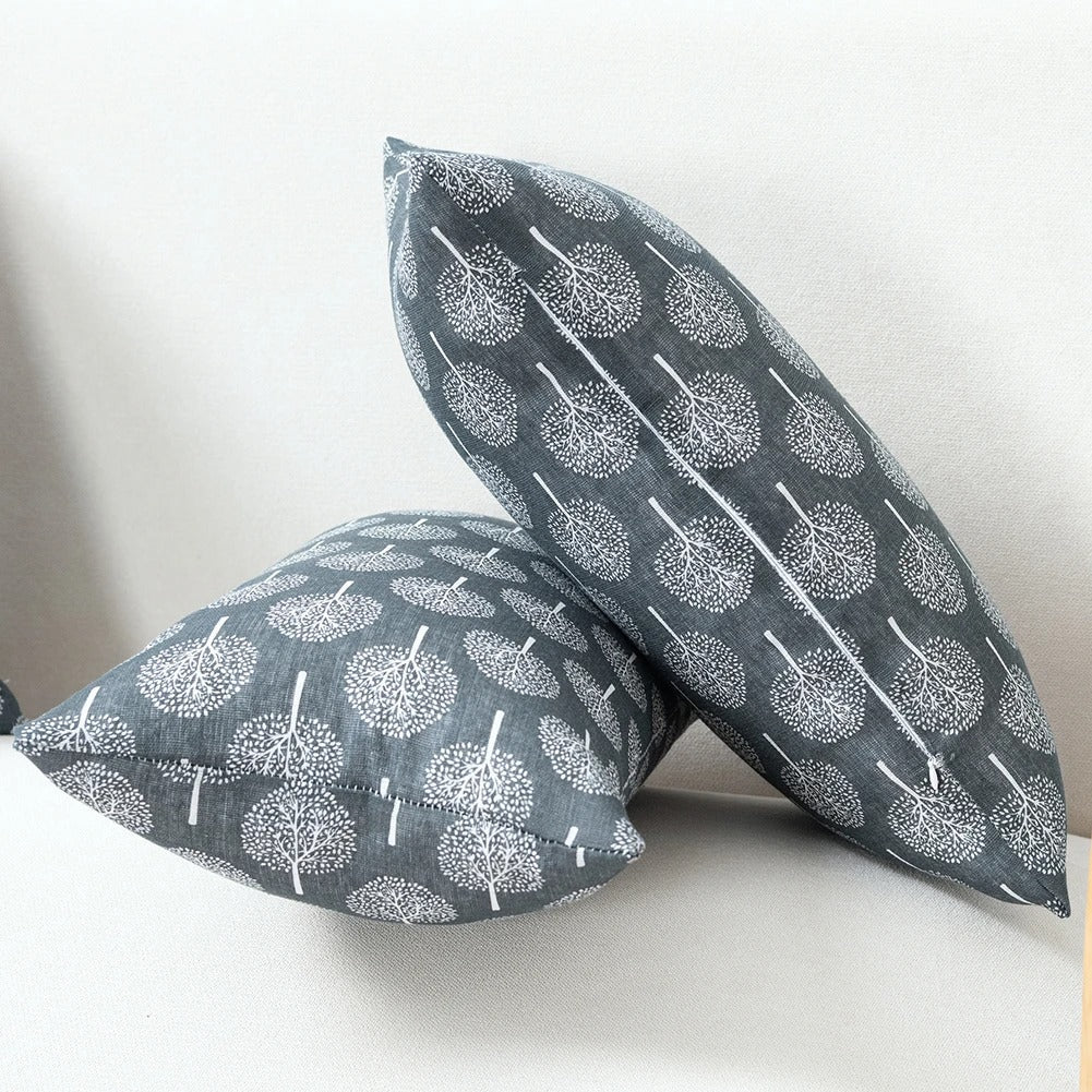 Luxe Seraphine Cushion Cover - Linen Cushion Cover with Refined Textile Print Kalsten