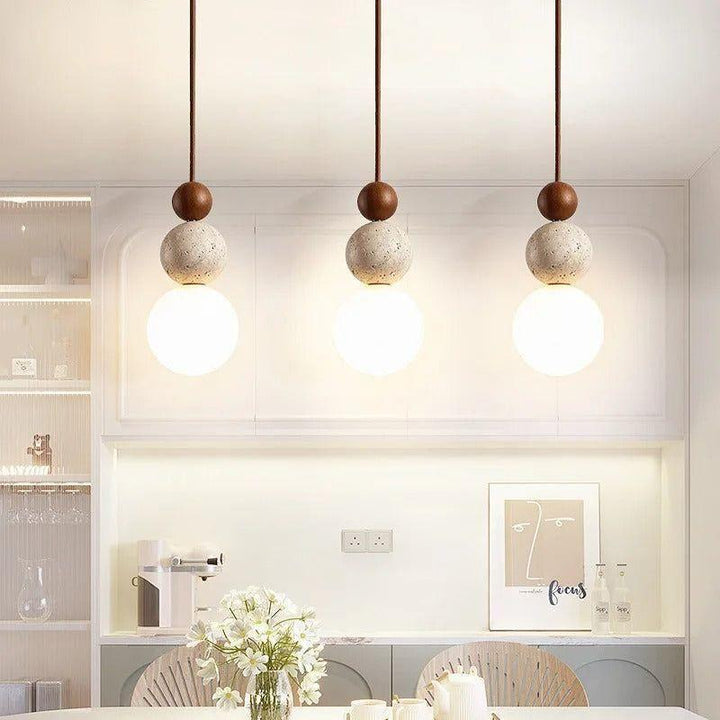 Pendant light Travertine – High-quality, warm living room lighting in a natural style | Kalsten