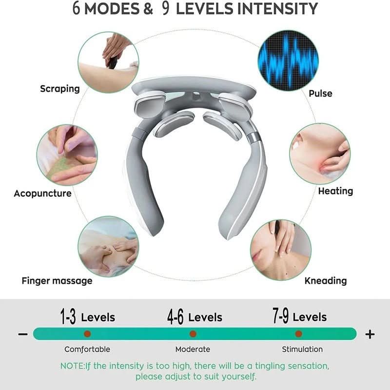 Kalsten | 4-in-1 neck massager with heat & vibration