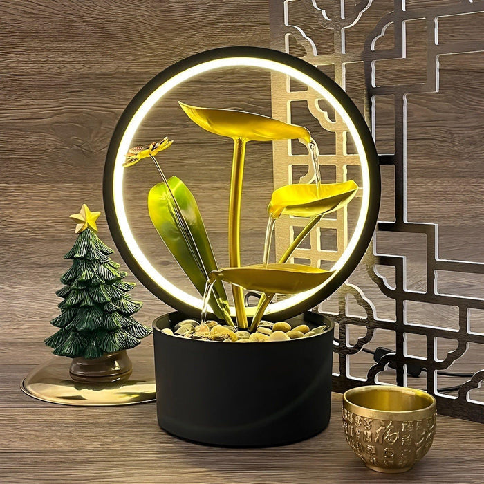 GlowCascade - soothing waterfall table lamp Kalsten