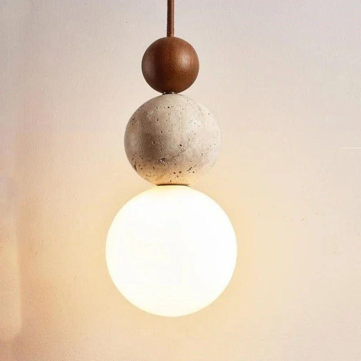 Pendant light Travertine – High-quality, warm living room lighting in a natural style | Kalsten
