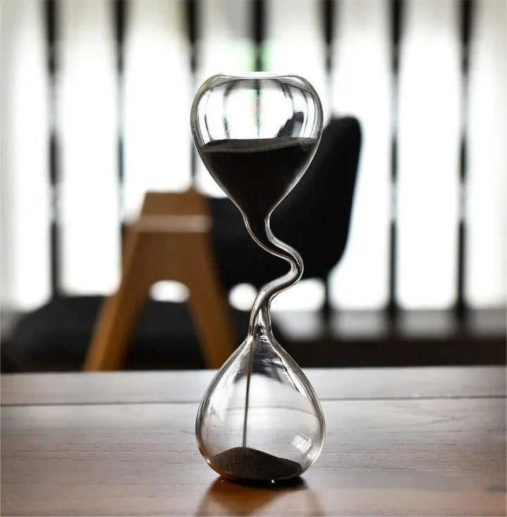 Kalsten | Curvy Black Hourglass | Glass