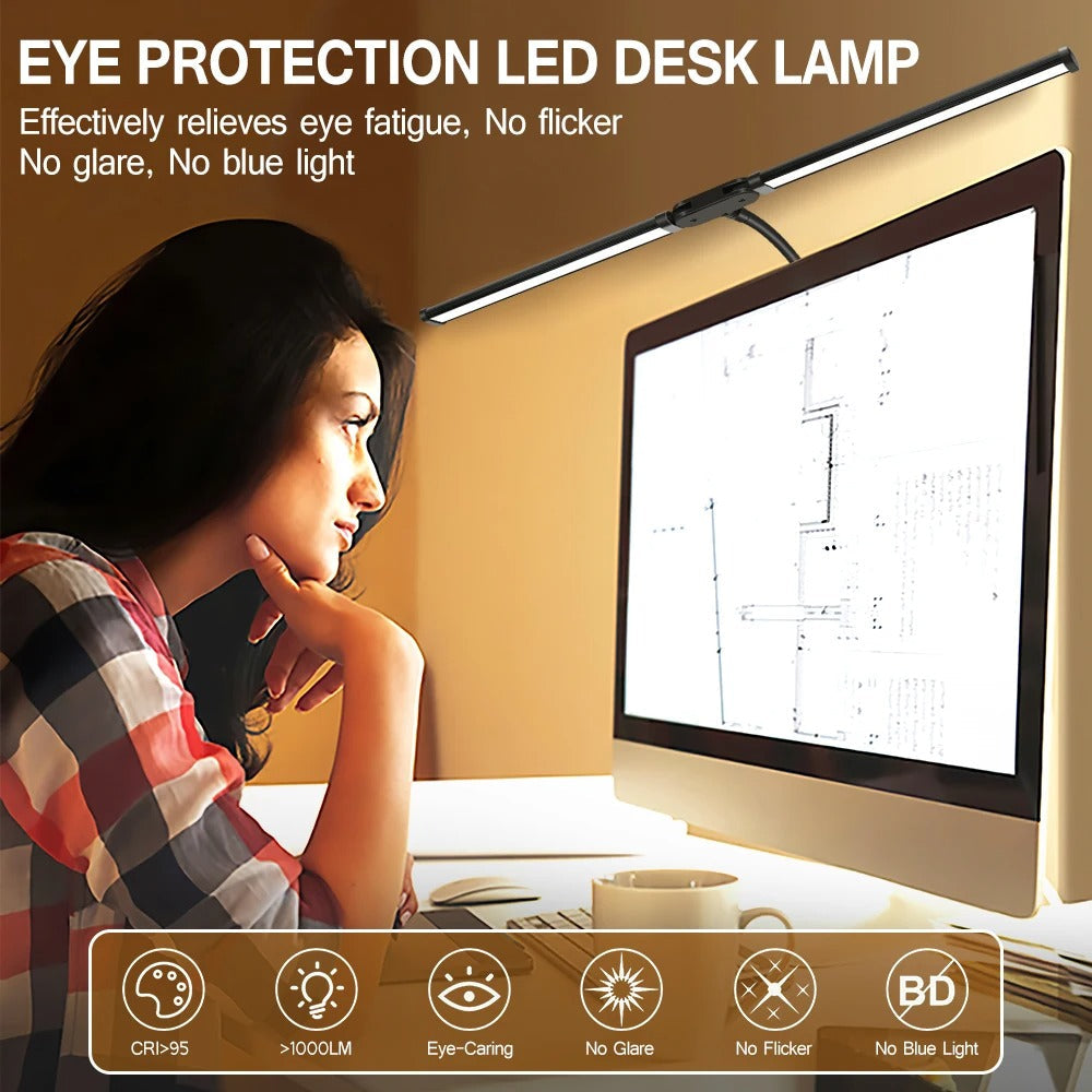 Double-Head LED Desk Lamp for Work & Study