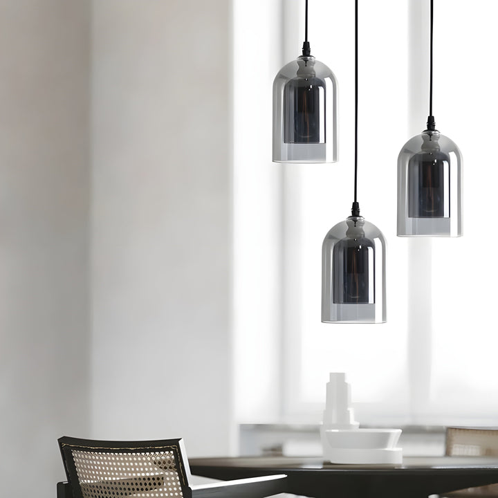 SkyGleam Light - Modern Double Glass Pendant Light | Kalsten