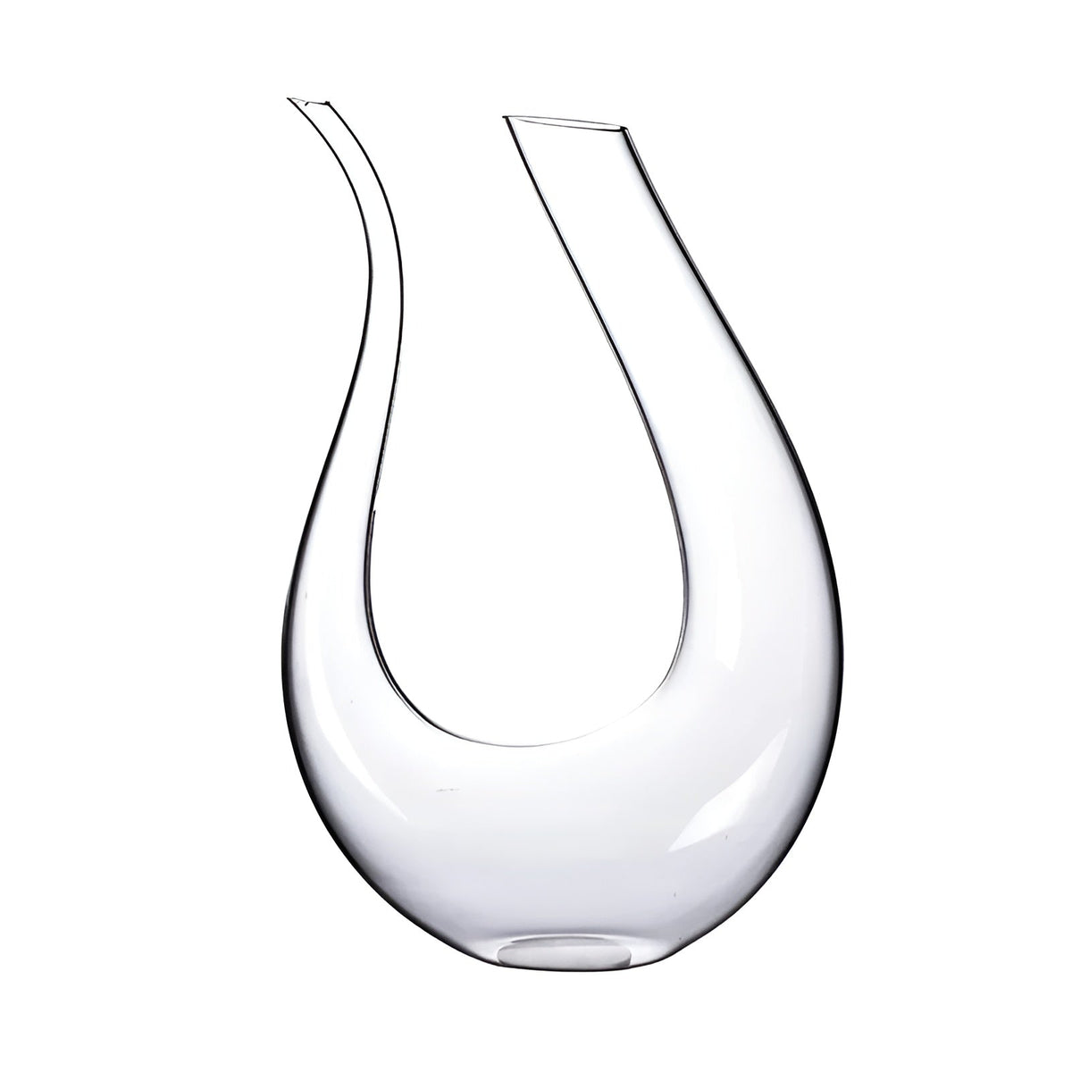 Wine decanter with aerator - hand-blown and stylish - 1500 ml for bar and home - lead-free glass