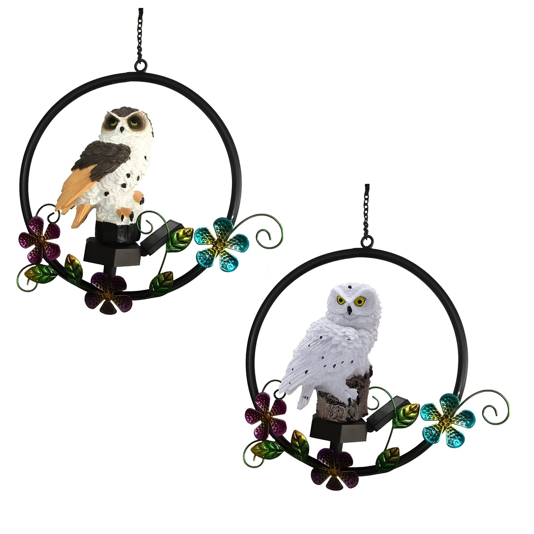LumiOwl Light - Solar-powered Hanging Owl Light | Kalsten