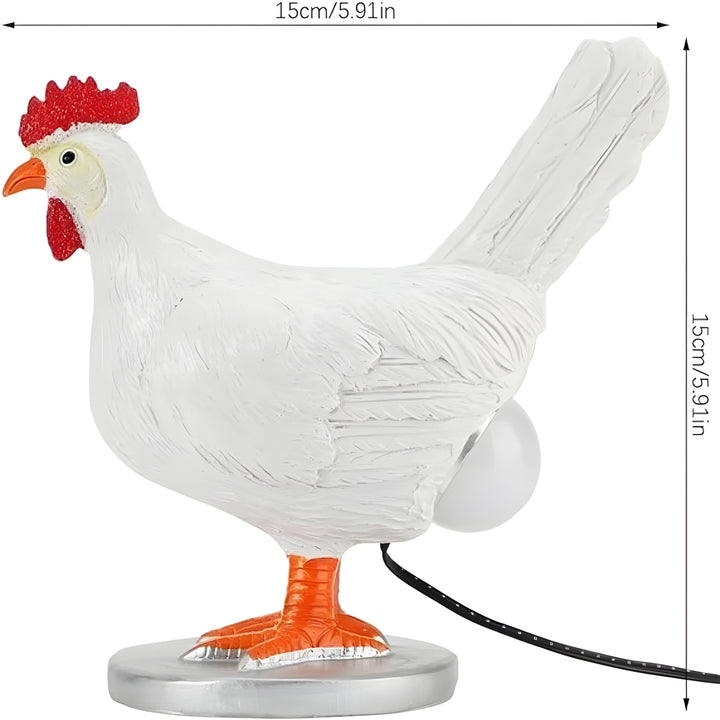 EggGlow Table Lamp – Charming Chicken Shape with Warm LED Light Kalsten