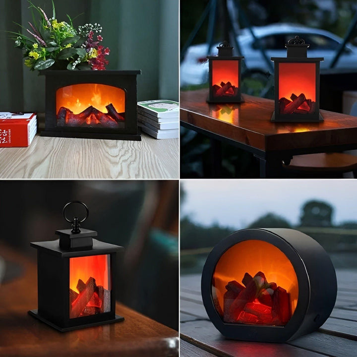 RadiantFlame LED Lantern – Realistic Flame Table Lamp for Cosy Ambient Lighting | Kalsten
