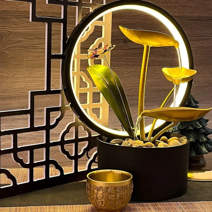 GlowCascade - soothing waterfall table lamp Kalsten