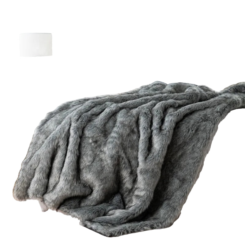Kalsten | Soft and Plush Blanket Winter Pattern Comfort with Delicate Fur