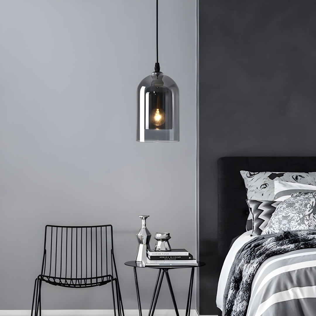 SkyGleam Light - Modern Double Glass Pendant Light | Kalsten