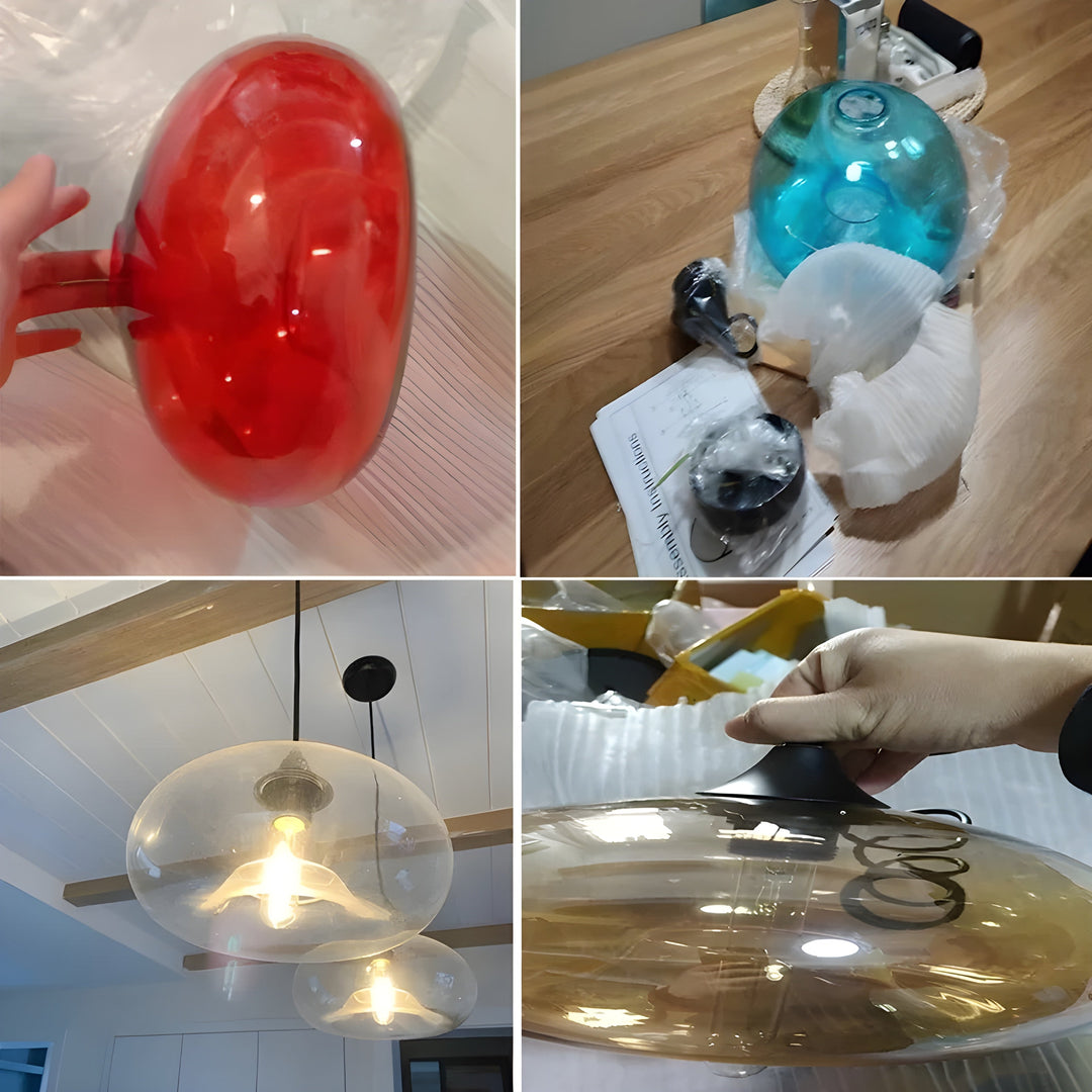 Colorful glass pendant light – Modern Nordic lighting for cozy spaces | Kalsten