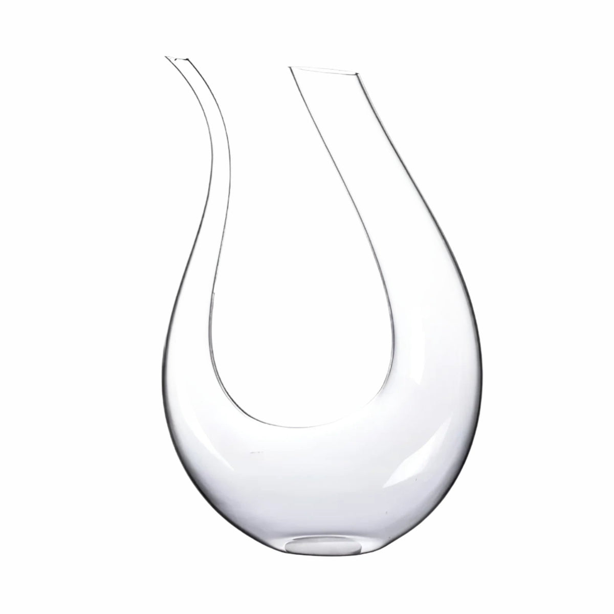 Wine decanter with aerator - hand-blown and stylish - 1500 ml for bar and home - lead-free glass