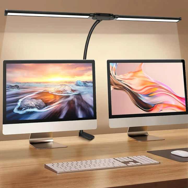 Double-Head LED Desk Lamp for Work & Study